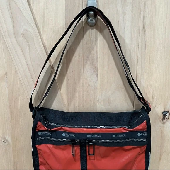 Lesportsac Deluxe Everyday Bag Messenger Bag Aztec Burnt Orange - Picture 8 of 16